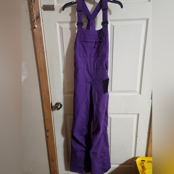 Burton Pants - Burton Women’s Avalon Stretch Bib: PURPLE: NEW WITH TAGS: SIZE XS